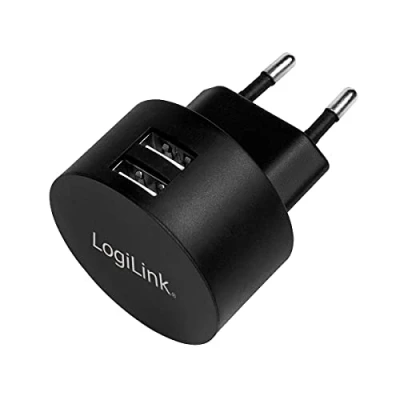 Afbeelding van LogiLink Ladegerät USB oplader 10.5 W Binnen, Thuis Uitgangsstroom (max.) 2100 mA Aantal uitgangen: 2 x A