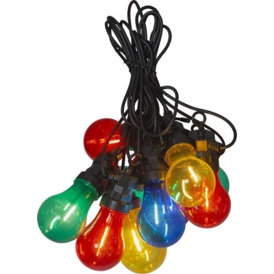Afbeelding van Feestverlichting 405cm met 10 lampjes Multicolor (RGB)