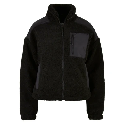 Afbeelding van Urban Classics Fleecejas, Dames, Maat: 3XL, Black