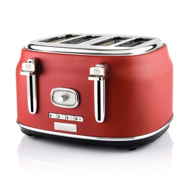 Afbeelding van Westinghouse Broodrooster Retro Collections 4 sleuven cranberry red WKTTB809RD