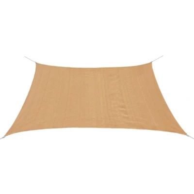 Afbeelding van vidaXL Zonnescherm HDPE vierkant beige 3,6x3,6 m