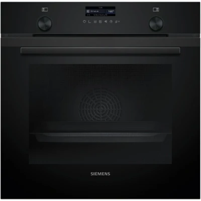 Afbeelding van Siemens HB279GBB3 IQ500 Inbouw oven Deep Black Inox solo Inhoud: 71 Liter Nishoogte (1) 58.5 cm
