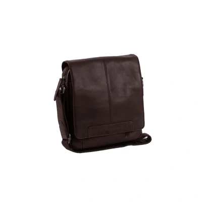 Afbeelding van The Chesterfield Brand Leren Schoudertas Bruin Remy
