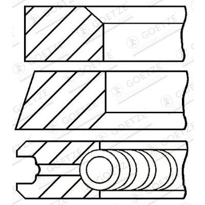 Afbeelding van Goetze Engine Zuigerveren 08 136300 00
