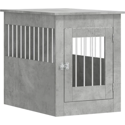 Afbeelding van vidaXL Hondenbench 55 x 80 68 cm bewerkt hout betongrijs