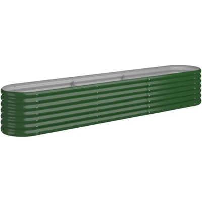 Afbeelding van vidaXL Tuinplantenbak Groen 224 x 40 36 cm