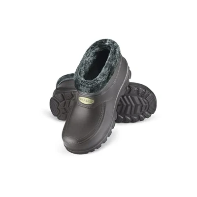Afbeelding van ESTRO Tuinlaarzen voor dames tuinklomp heren gevoerde klomp tuinschoenen tuin A16, grijs.