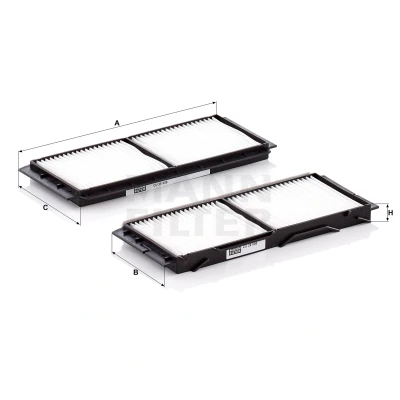 Afbeelding van Mann filter Interieurfilter CU 26 008 2