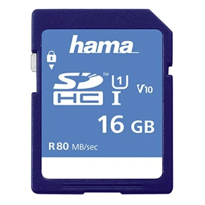 Image de Hama Carte mémoire flash 16 Go UHS Class 1 / Class10 SDHC I