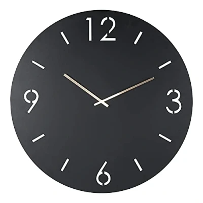 Afbeelding van TIME Ø 80 Klok Zwart