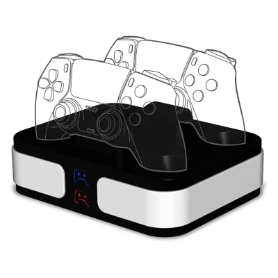 Afbeelding van Qware Dual Laadstation V2 Voor PS5 Dualsense Controllers (qw 5009)
