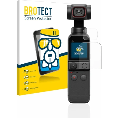 Afbeelding van BROTECT Screenprotector voor DJI Osmo Pocket 2 (Display + Lens) Folie Beschermfolie Beschermglas transparant