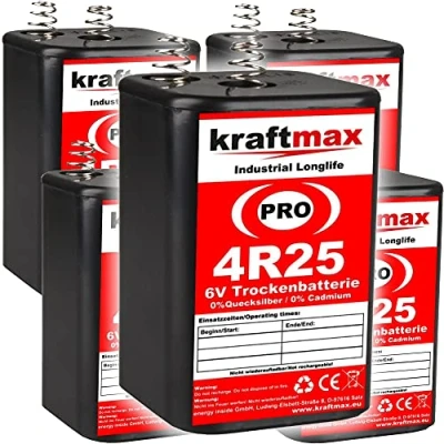 Afbeelding van kraftmax 5 stuks 4R25 PRO 6V industriële batterijblok 4R25X