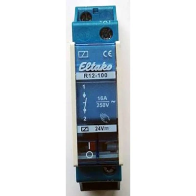 Afbeelding van Eltako R12 100 24V DC Schakelrelais Nominale spanning: 24 V Schakelstroom (max.): 8 A 1x NO 1 stuk(s)