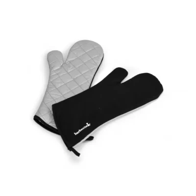 Afbeelding van Paar lange handschoenen uit katoen en aluminiumisolatie zwart 40cm Barbecook