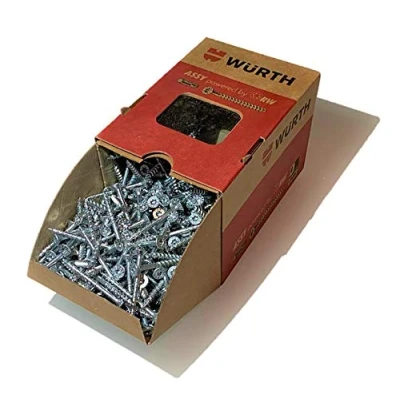 Afbeelding van Würth ASSY 4 CSMP spaanplaatschroeven x 35 mm, 500 stuks, verzinkt staal, blauw gepassiveerd, gedeeltelijke schroefdraad, verzonken kop RW 20 nieuwe generatie