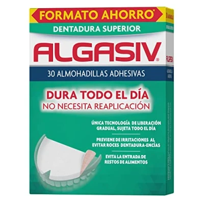 Afbeelding van Zelfklevende Pads voor kunstgebitten SUPERIOR ALGASIV (30 uds)