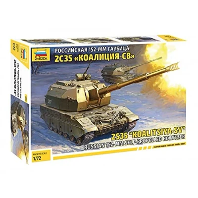 Afbeelding van 1:72 Zvezda 5055 Koalitsiya SV Self Propelled Howitzer Plastic Modelbouwpakket