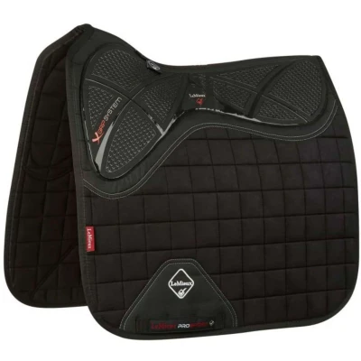 Afbeelding van LeMieux Zadeldekje X Grip Square Dressuur Zwart L (Full)