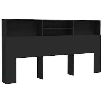 Afbeelding van vidaXL Hoofdbordkast, zwart, 200 x 19 103,5 cm