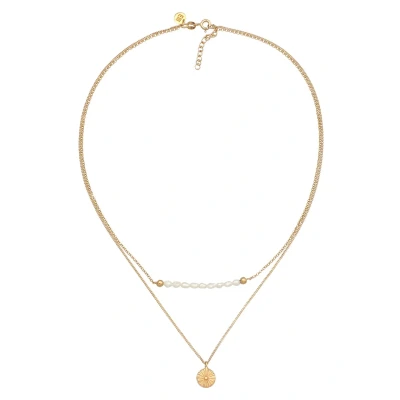 Afbeelding van Elli Layer LOOK Summer Ketting goldcoloured, Dames, Maat: 40, Gold coloured