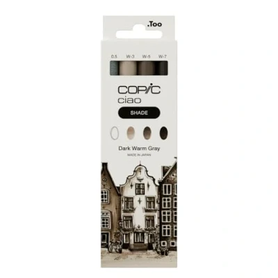 Afbeelding van Copic Ciao Shade Twin markeerstiften, medium punt, penseelpunt, 0,5 mm, 3 stuks