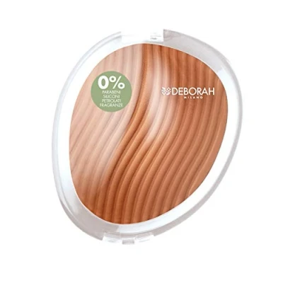 Afbeelding van Deborah Milano Compacte aarde pure formule met natuurlijke ingrediënten, 01 licht, glijdende en modulaire afwerking, vormt het gezicht geeft een natuurlijk gebruinde huid, 11 g