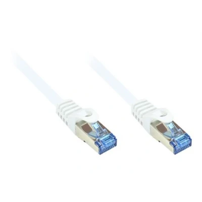 Image de Good Connections Cordon de raccordement RJ 45 (M) pour 7.5 m SFTP, PiMF CAT 6a sans halogène, crochet blanc
