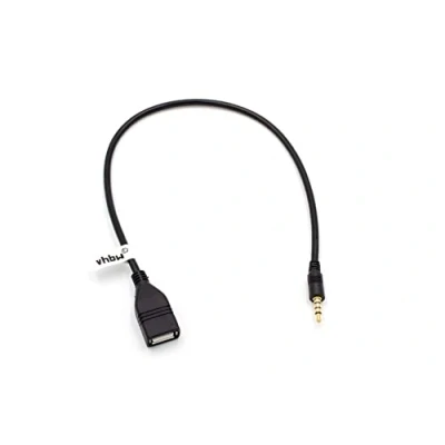 Afbeelding van vhbw USB OTG adapter kabel bus voor auto radio compatibel met Renault, Saab, Seat, Skoda, SsangYong, Subaru, Suzuki, Toyota, Volvo, VW