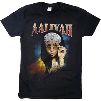 Afbeelding van Aaliyah Trippy Heren T shirt L Zwart