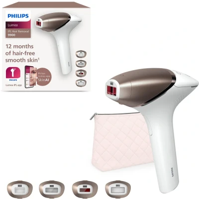 Afbeelding van Philips Lumea IPL 9900 Series Ontharingsapparaat AI haarvermindering analyse BRI951/01