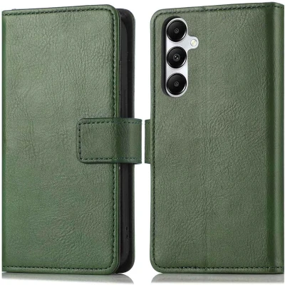Afbeelding van imoshion Hoesje Geschikt voor Samsung Galaxy A56 Met Pasjeshouder Luxe Bookcase Groen