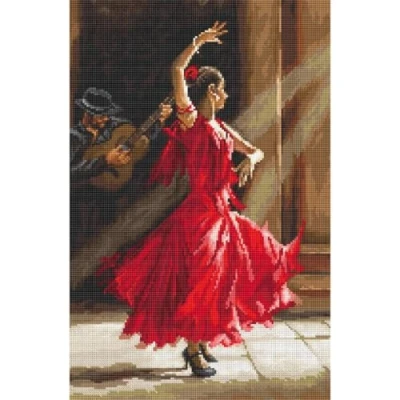 Afbeelding van Flamenco Aida Leti Stitch Borduurpakket L8023