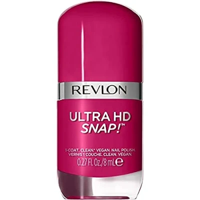 Image de Revlon, Ultra Hd Snap, VernisàOngles 100 pourcentage Vegan, 78 d&#039;Ingrédients d&#039;Origine Naturelle, Formule Intense, Brillante et Fortifiante, N029 Berry Blissed, 8 Ml