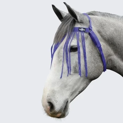 Afbeelding van Weatherbeeta Vliegenfrontriem Saxon Paars Pony