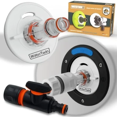 Afbeelding van MaJoCompTec® Waterwin Tankdop met wateraansluiting vuladapter voor watervultuit caravan en camperaccessoires (pro versie + filter ventiel,
