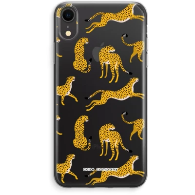 Afbeelding van Case Company® hoesje geschikt voor iPhone XR Luipaard Soft Cover Telefoonhoesje Bescherming aan alle Kanten en Schermrand
