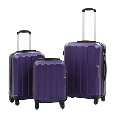 Image de vidaXL Valise rigide 3 pcs Jaune ABS91876