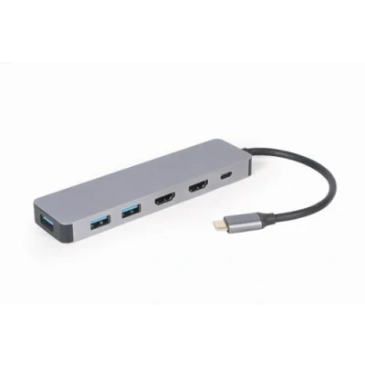 Afbeelding van Gembird A CM COMBO3 03 USB Type C 3 in 1 multi poort adapter (Hub + HDMI PD)