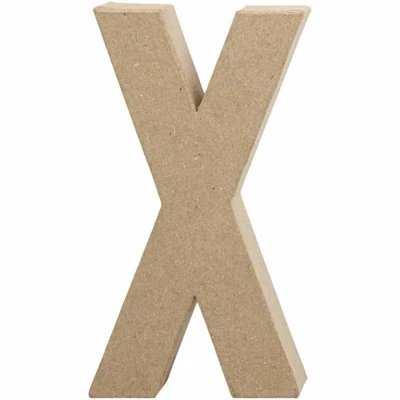 Afbeelding van Letter, groot, X, h: 20,2 cm, b: 10,5 1stuk, dikte 2,5 cm