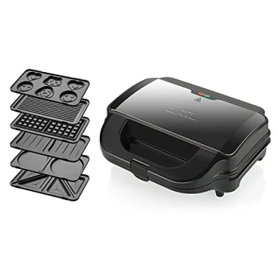 Afbeelding van ETA Sorento Plus 6 in 1 sandwichmaker met antiaanbaklaag voor eenvoudige reiniging zonder verbranding, 900 W, grillwafelijzer en nog veel meer