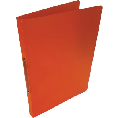 Afbeelding van Alpha ringmap, voor ft A4, uit PP, 2 ringen van 16 mm, transparant oranje ringmap