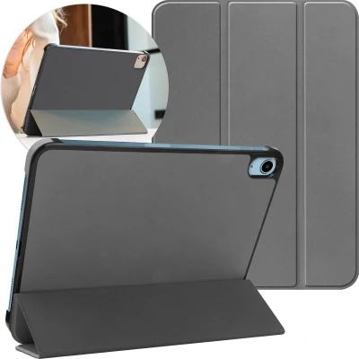 Afbeelding van iMoshion Tablet Hoes Geschikt voor iPad 10 (2022) 10.9 inch Trifold Bookcase Grijs