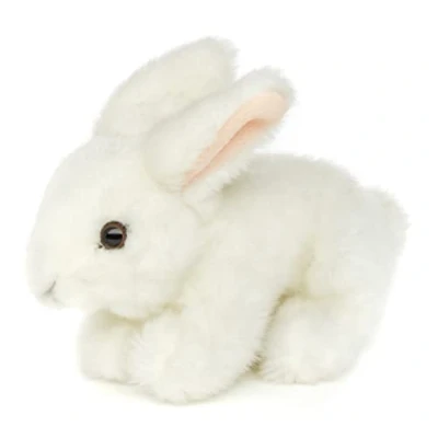 Afbeelding van Uni Toys Liggend konijn (wit) 18 cm (lengte) pluche pluche, knuffeldier