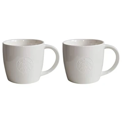 Afbeelding van Starbucks Grande Fore Here Series glazen met steel, wit, 2 groot, 473 ml, stuks