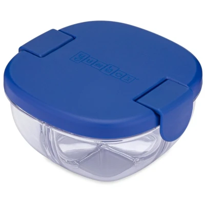 Afbeelding van Yumbox Snack bowl 3 vakjes lekvrij eenvoudig te openen Navy Blue