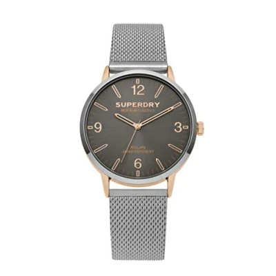 Afbeelding van Superdry Herenhorloge, analoog, kwarts, met armband van roestvrij staal, SYG259SM, armband,