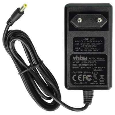 Afbeelding van vhbw 220 V, notebook oplader 45 W (19 V/2,37 A) voor Asus Transformer Book Flip TP300 TP300LA TP300LD TP500 TP500LA TP550 TP550LA