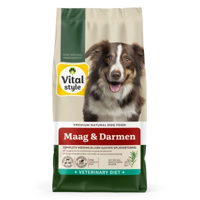 Afbeelding van Vitalstyle Maag + Darm Hondenvoer 12 kg