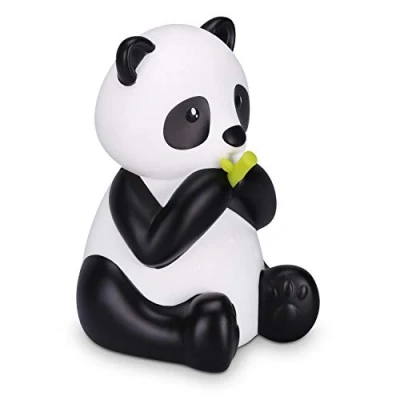 Afbeelding van Navaris LED nachtlampje voor kinderen panda bedlamp Met verschillende lichtkleuren timerfunctie Schattig design in zwart/wit